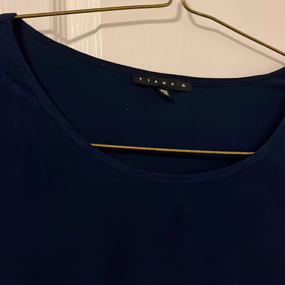 XL indigo suede look blue dress. Pemplum style. - Picture 3 of 6